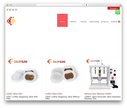 cherry WordPress theme - colorsuns.com