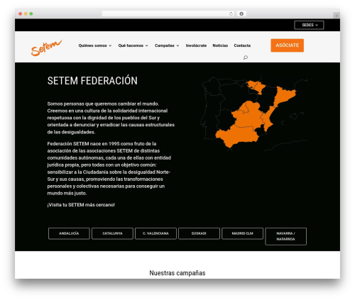 Divi theme WordPress - setem.org