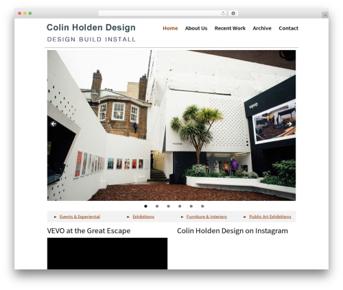 Genesis theme WordPress - colinholden.co.uk