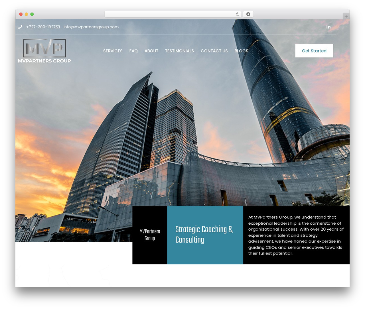 Hello Elementor WordPress theme - mvpartnersgroup.com