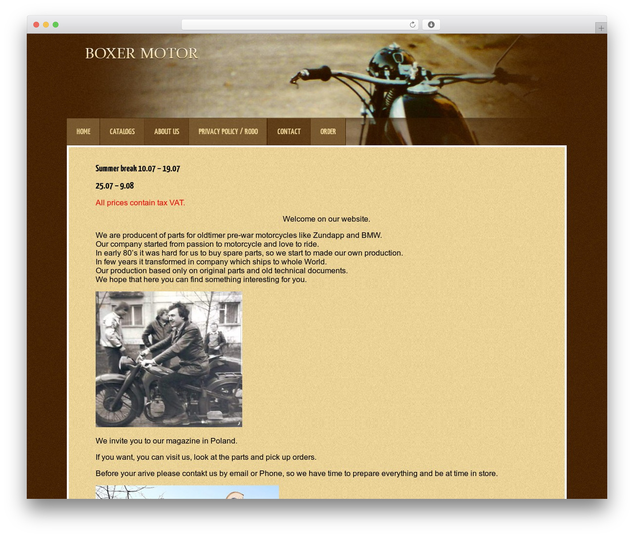 oldtimer premium WordPress theme - oldtimer-boxer.com