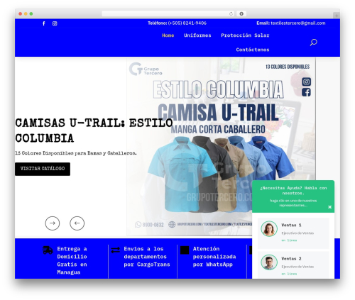 Theme WordPress Divi - textilestercero.com