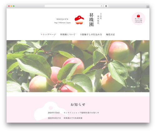 WordPress theme yStandard - umehana.com