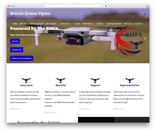 WordPress theme Create - britishdroneflyers.org