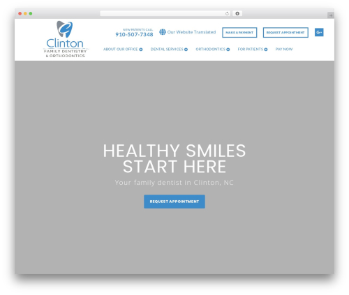 WordPress website theme codebase 2 - clintondentistrync.com