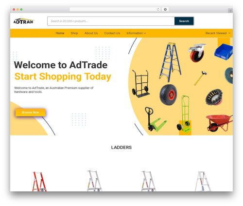 Aora WordPress theme - adtrade.com.au