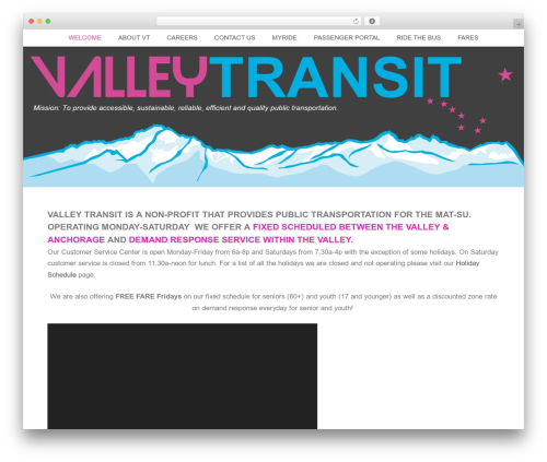 Nectar WordPress theme - valleytransitak.org