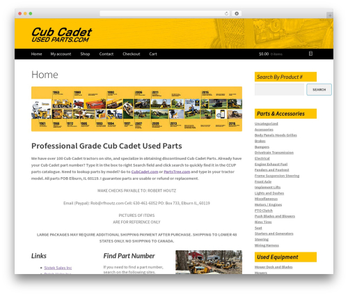 Yaypricing pro WordPress plugin - cubcadetusedparts.com