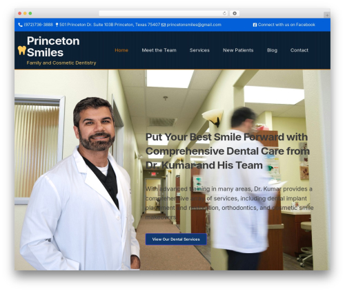 WordPress theme Hello Elementor - princetonsmiles.com