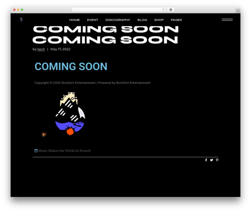 WordPress theme Micdrop - rockfort.com