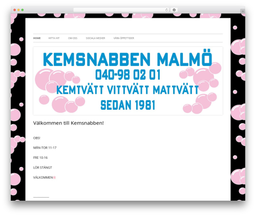 WordPress theme Tiny Framework - kemsnabben.se WordPress theme Tiny Framework - kemsnabben.se