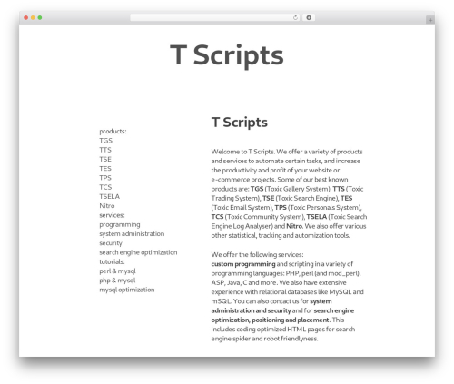 XSimply free WordPress theme - t-scripts.com
