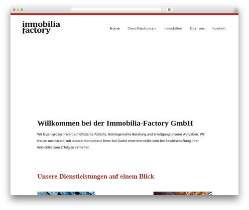 Genesis WordPress theme - immobilia-factory.ch