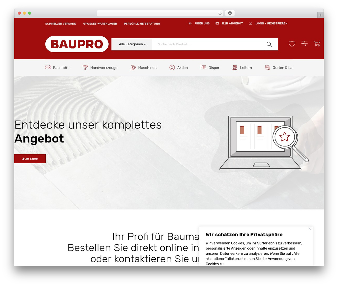 Theme WordPress Refive - baupro-shop.ch Theme WordPress Refive - baupro-shop.ch