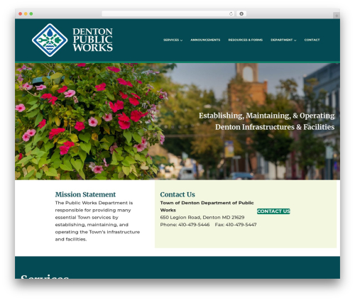 WordPress theme Beaver Builder Theme - dentonpublicworks.com