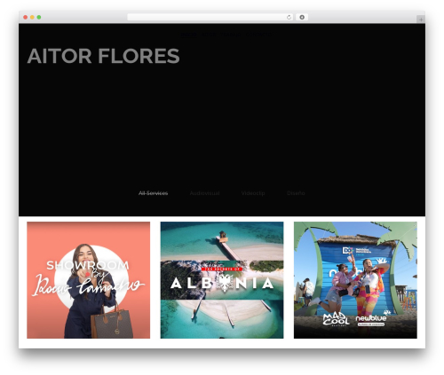 WordPress theme skyfly - aitorflores.com