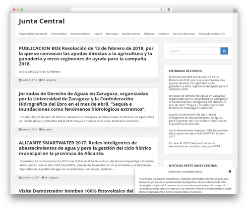 WP theme NEBlue - juntacentral.org