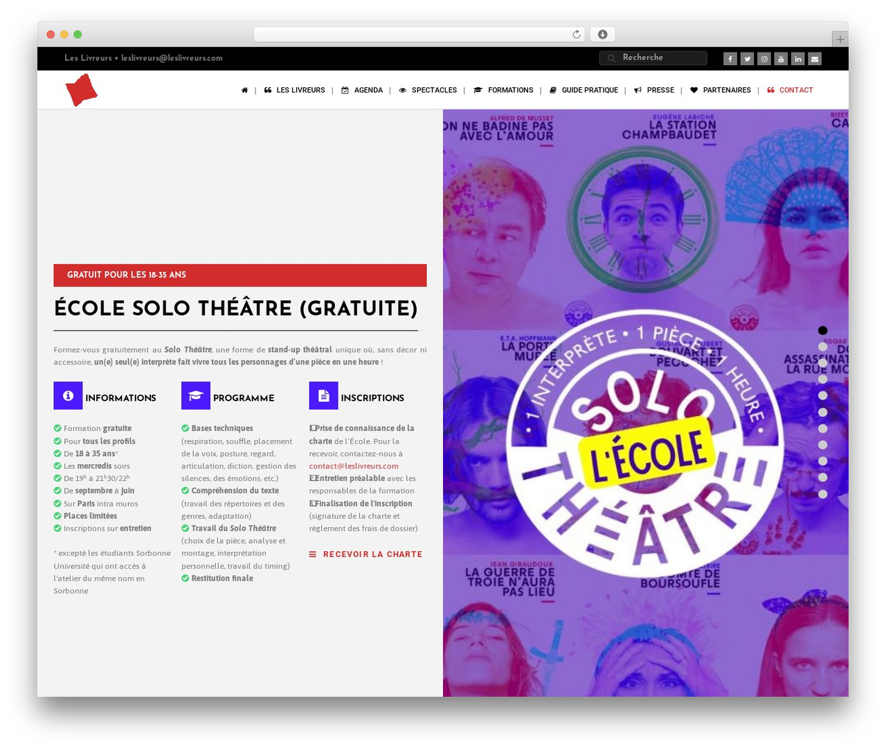 Bateaux WordPress theme - leslivreurs.com Bateaux WordPress theme - leslivreurs.com