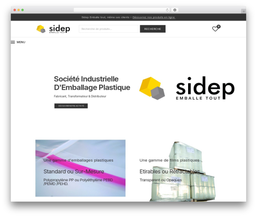 Sarcom WordPress theme - sidep-embal.fr