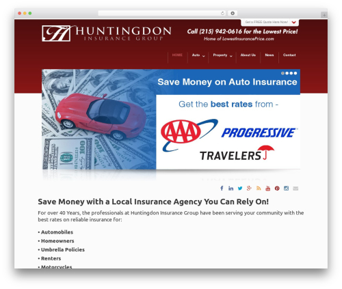 Theme WordPress DynamiX - huntingdonins.com