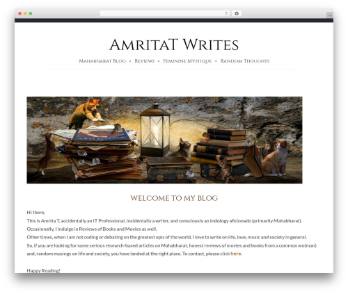WordPress theme Equable Lite - amritatwrites.com