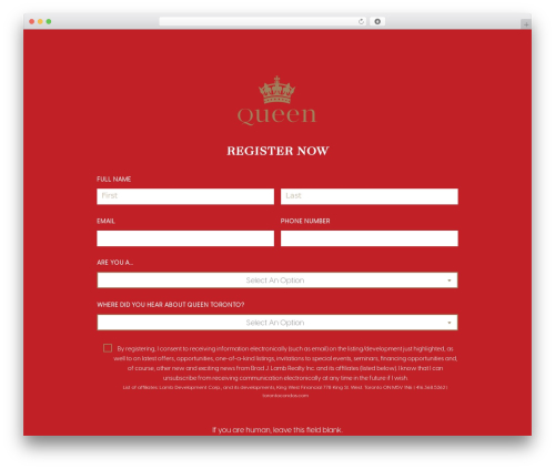 Brad Lamb Development Base WordPress theme - queentoronto.ca