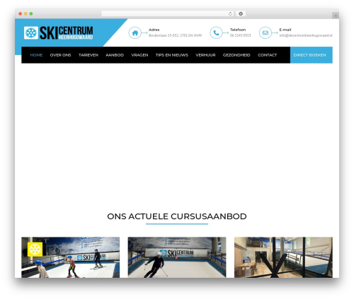 constructo WordPress theme - skicentrumheerhugowaard.nl