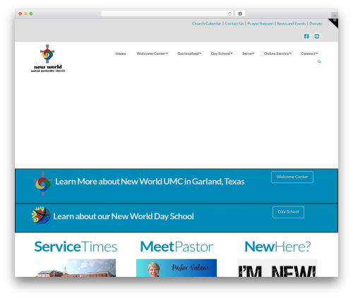 Pro WordPress theme - newworldumc.org