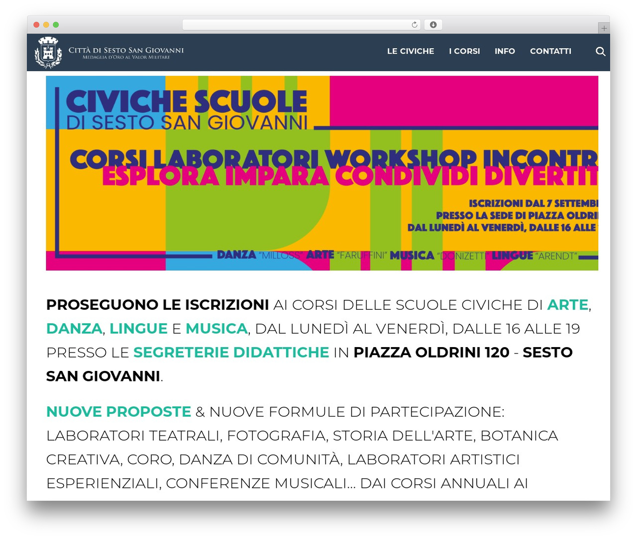 Theme WordPress BootFrame - scuolecivichesestosangiovanni.net