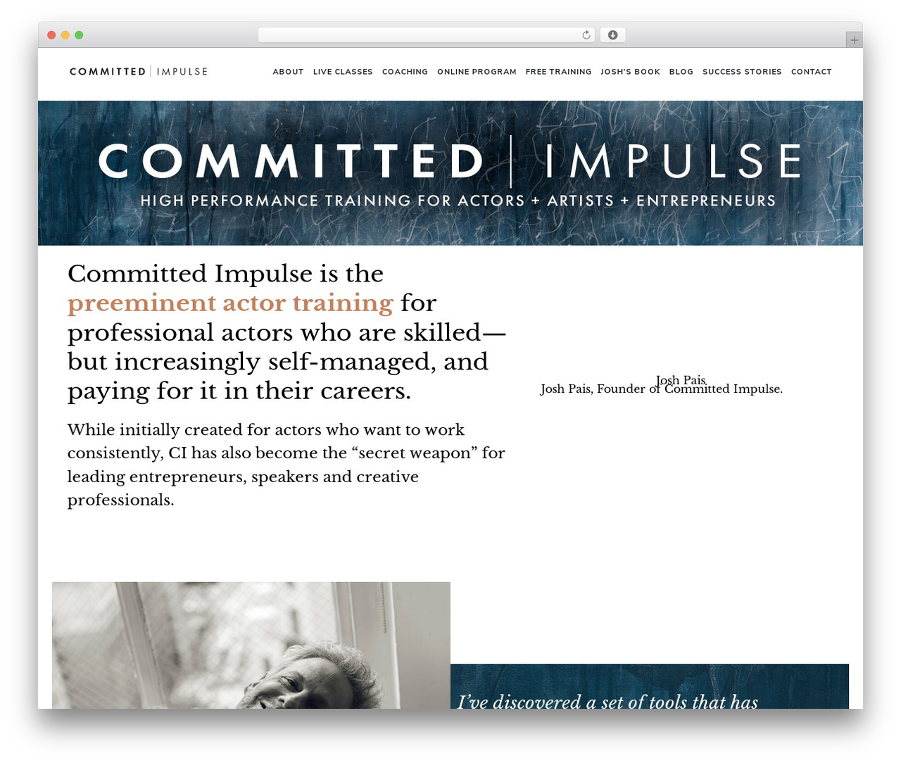 Theme WordPress Committed Impulse - committedimpulse.com