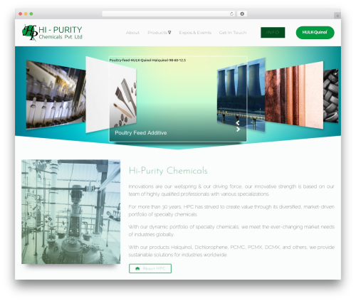 Theme WordPress theme design - hipuritychem.co.in