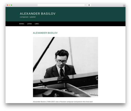 WordPress theme aleba - alexanderbasilov.com