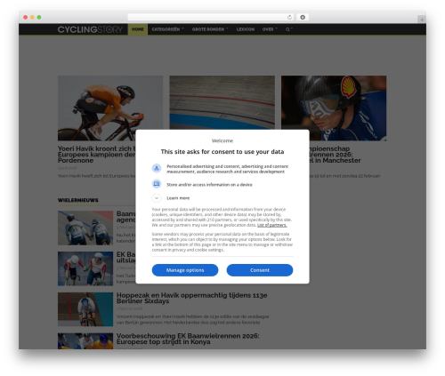 WordPress theme Goliath - cyclingstory.nl