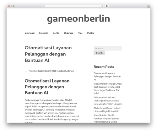 WP theme XSimply - gameonberlin.com