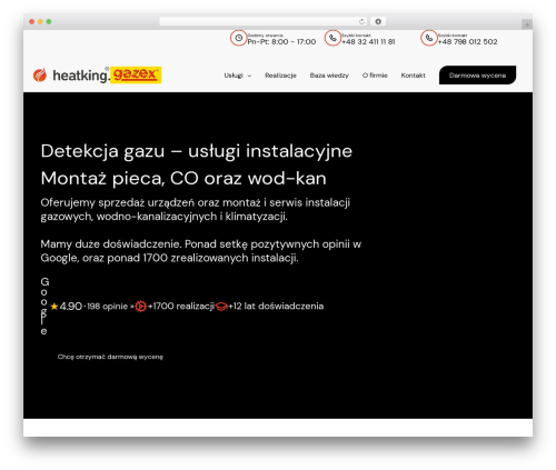 Astra WordPress theme - heatking.pl