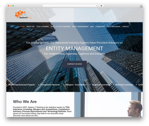 Best WordPress theme system2thinking - system2thinking.org