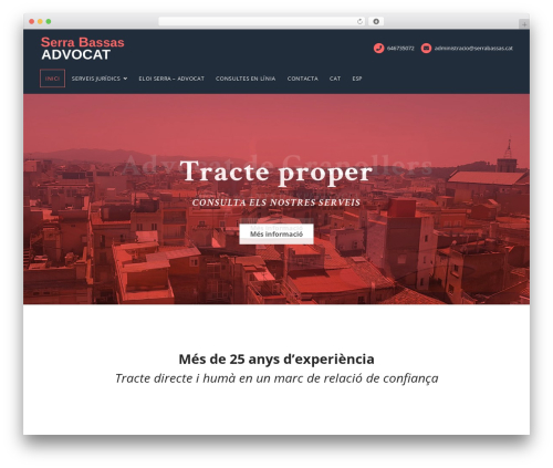 Lawyers WordPress theme - serrabassas.cat
