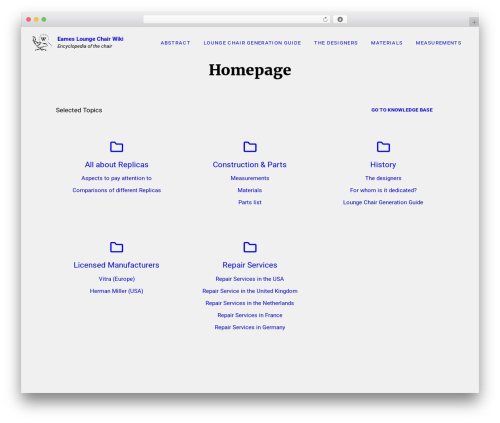 Lore WordPress theme - eamesloungechair.org