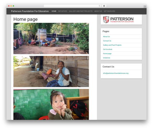 MaterialWP WordPress theme - pattersonfoundationusa.org