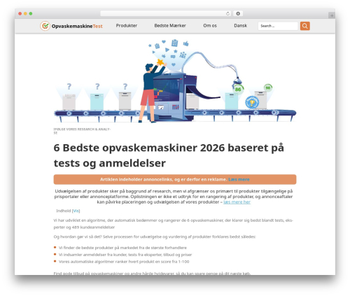 Www WordPress plugin - test-opvaskemaskine.dk