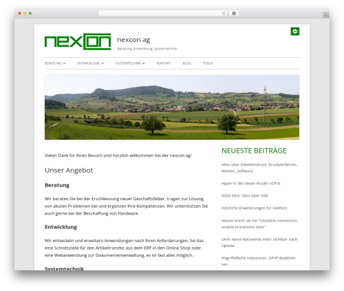 WordPress theme Tiny Framework - nexcon.ch WordPress theme Tiny Framework - nexcon.ch