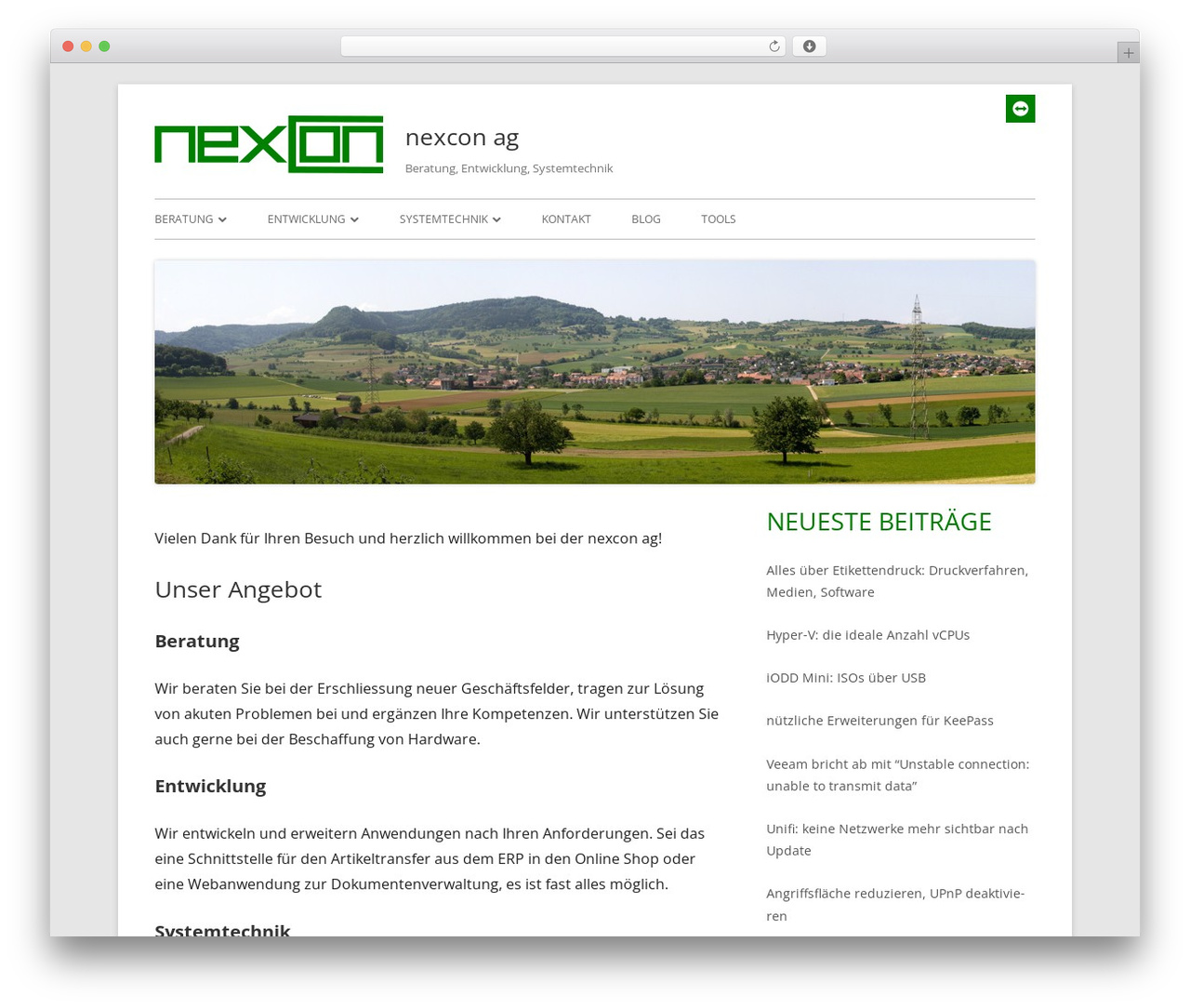 WordPress theme Tiny Framework - nexcon.ch WordPress theme Tiny Framework - nexcon.ch