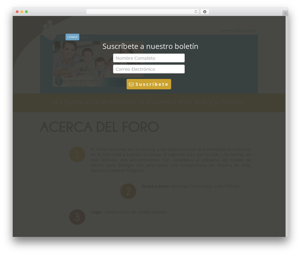 Theme WordPress Divi - forovidayfamilia.org