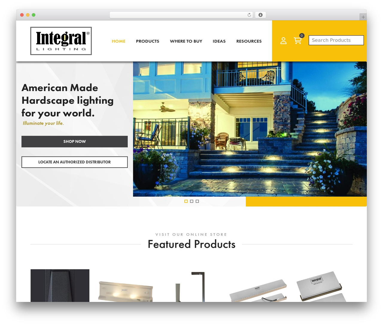 WebTek WordPress theme - integral-lighting.com
