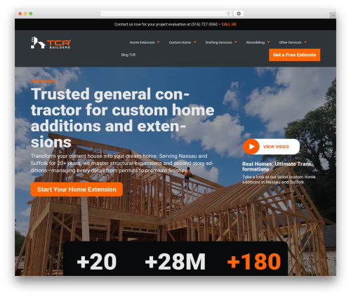 WordPress theme Divi - tcrbuilders.com