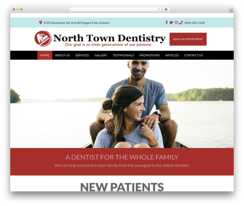 WordPress theme Laurel - northtowndentistry.com