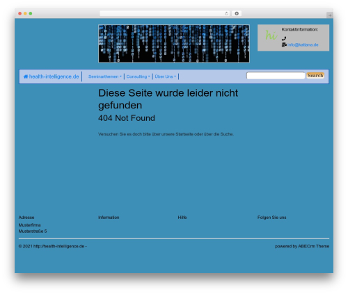 ABECrm theme WordPress - health-intelligence.de