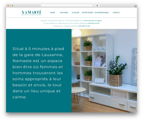 Aqua theme WordPress - namaste-institut.ch
