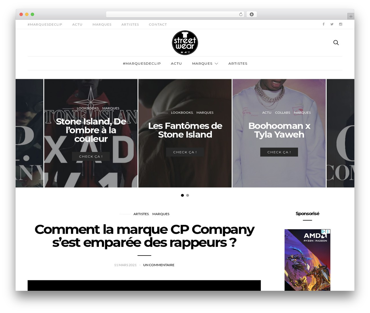 Authentic WordPress theme - street-wear.fr Authentic WordPress theme - street-wear.fr