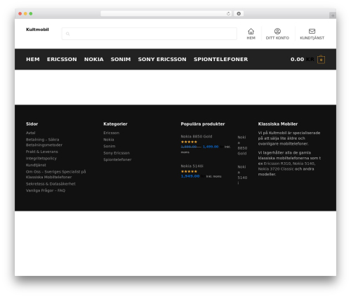 Shoptimizer WordPress ecommerce theme - kultmobil.se
